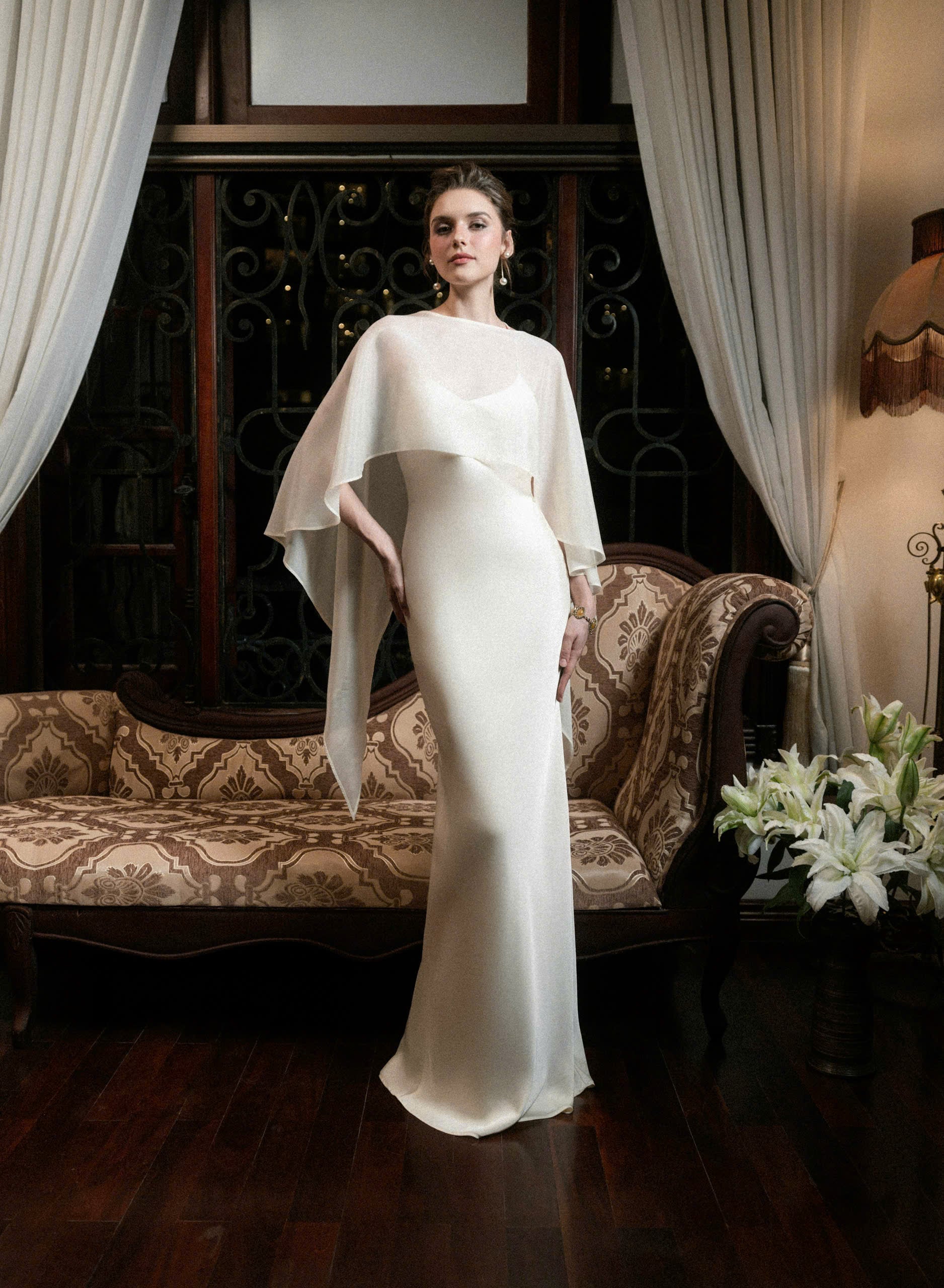 muse silk dress Miranda Bennett Studio Muse Dress in Silk Noil
