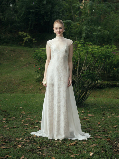 ETHEREAL TWO - LAYER LACE DRESS