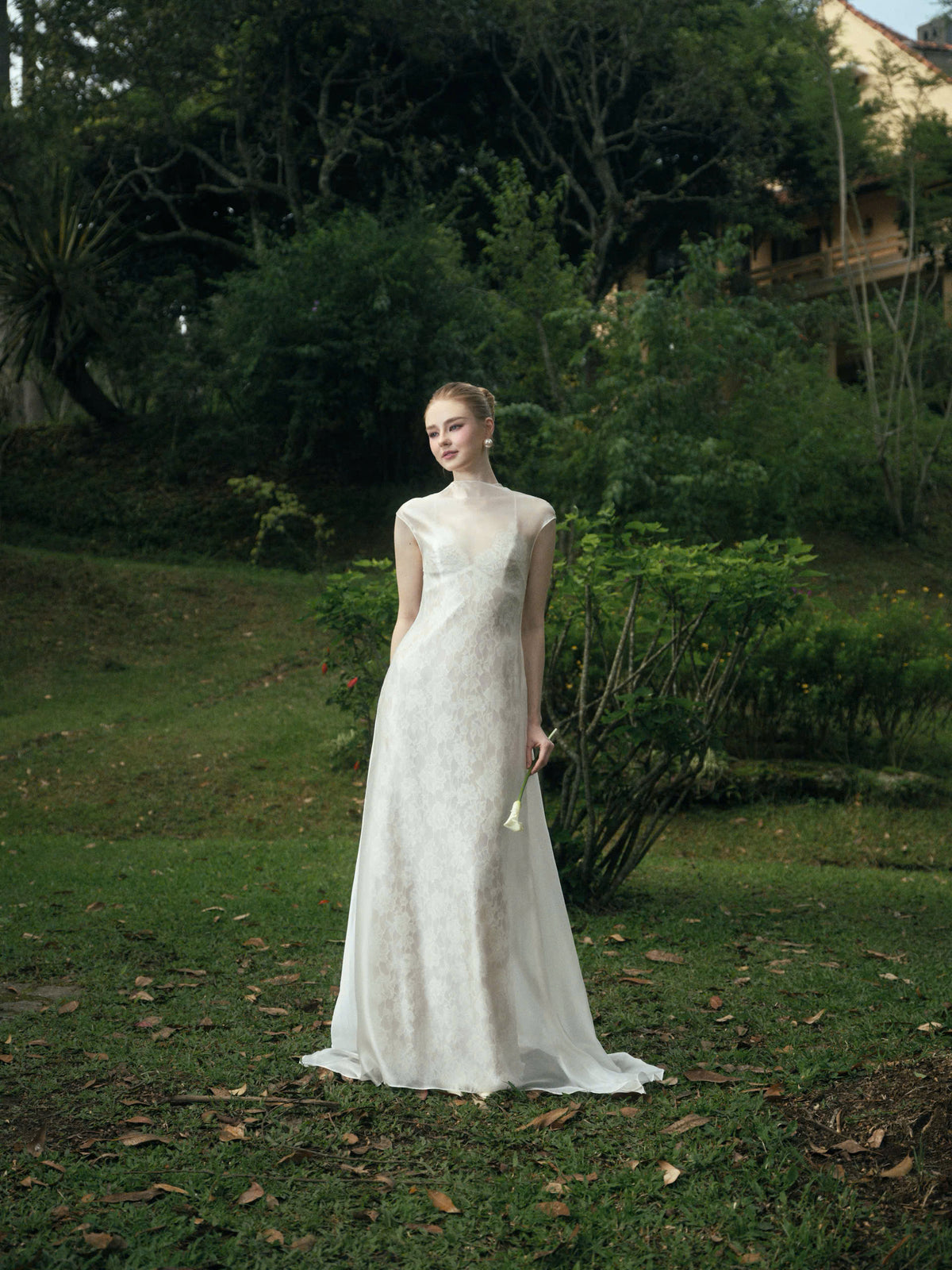 ETHEREAL TWO - LAYER LACE DRESS