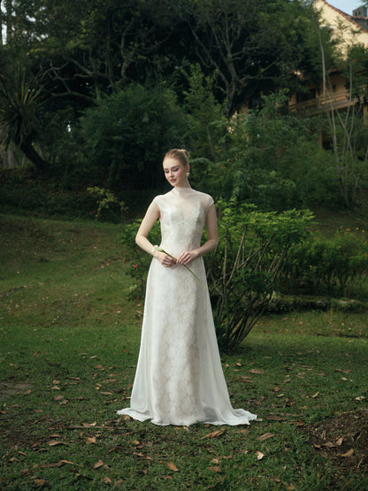 ETHEREAL TWO - LAYER LACE DRESS