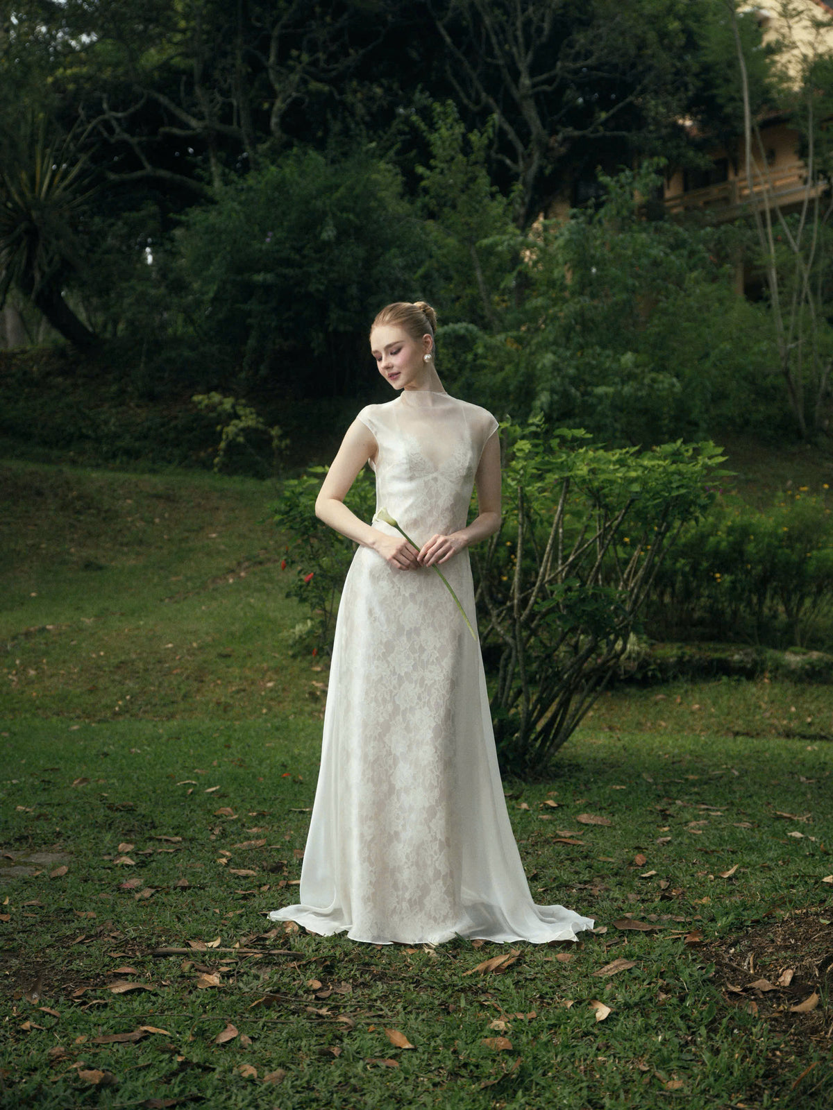 ETHEREAL TWO - LAYER LACE DRESS