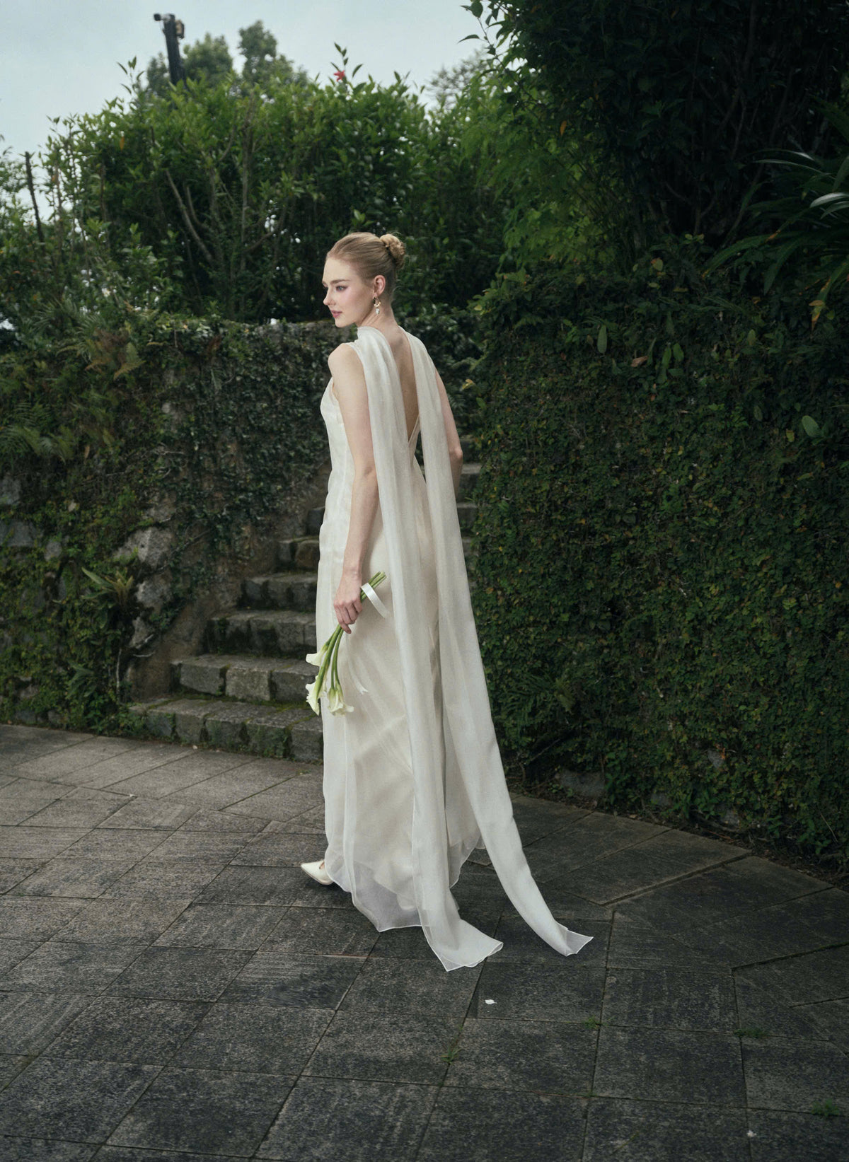AURORA TWO - LAYER SILK DRESS