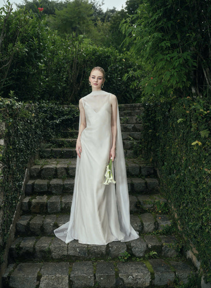 AURORA TWO - LAYER SILK DRESS