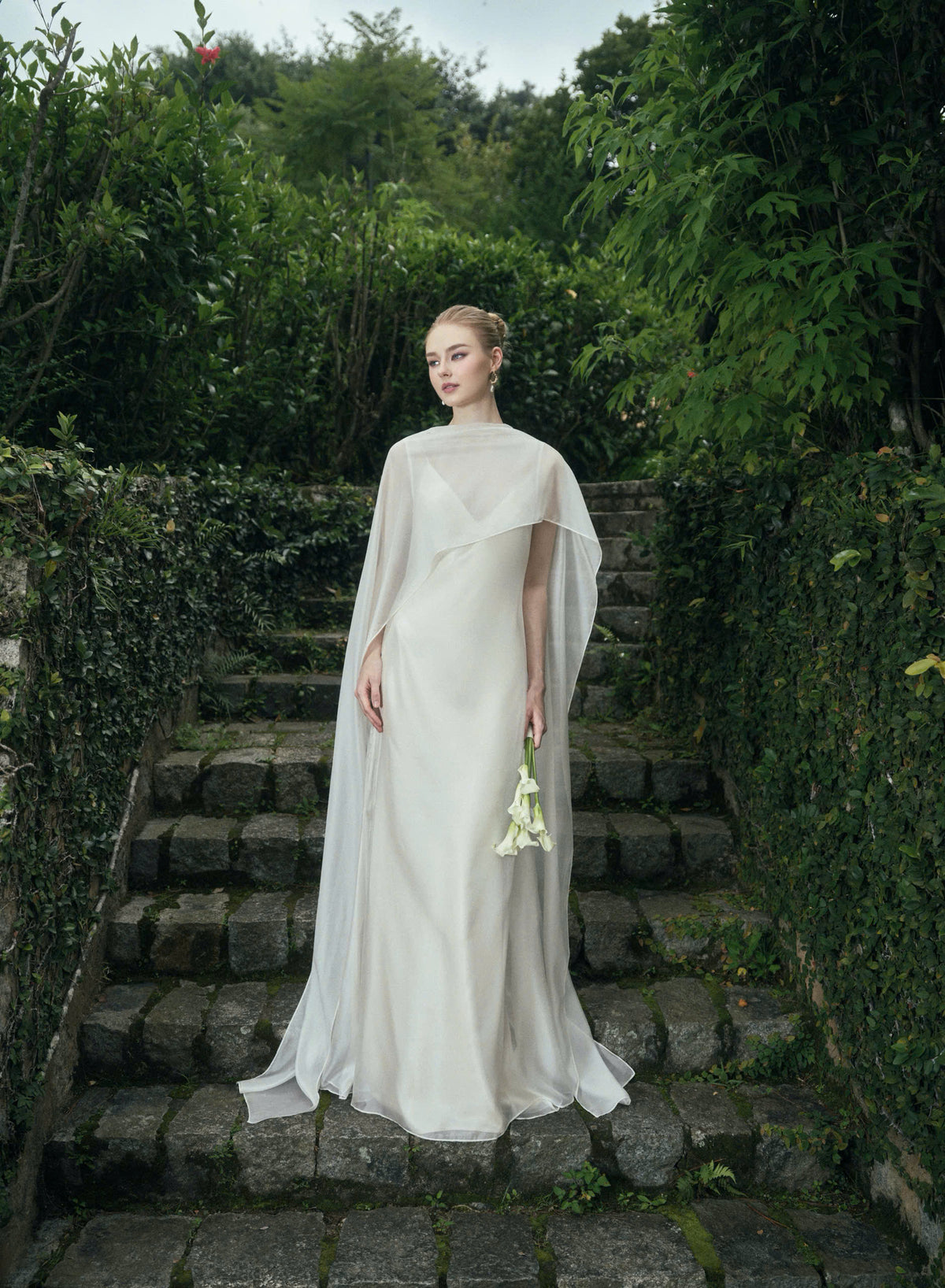 AURORA TWO - LAYER SILK DRESS