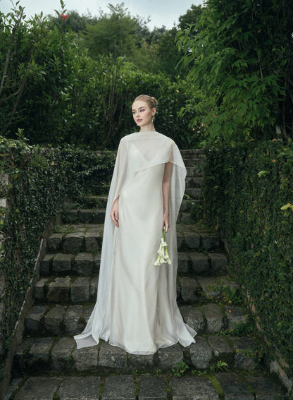 AURORA TWO - LAYER SILK DRESS