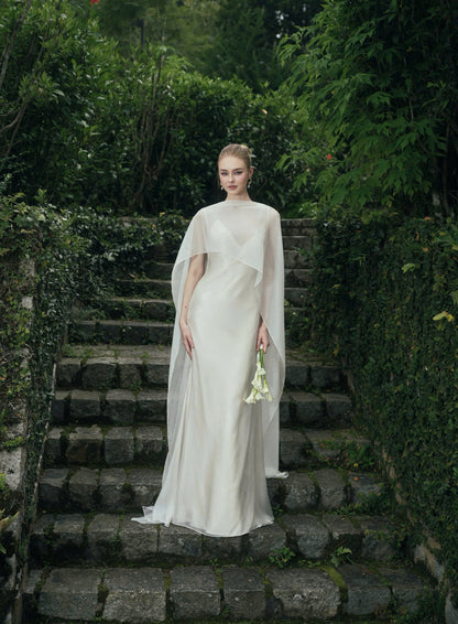 AURORA TWO - LAYER SILK DRESS