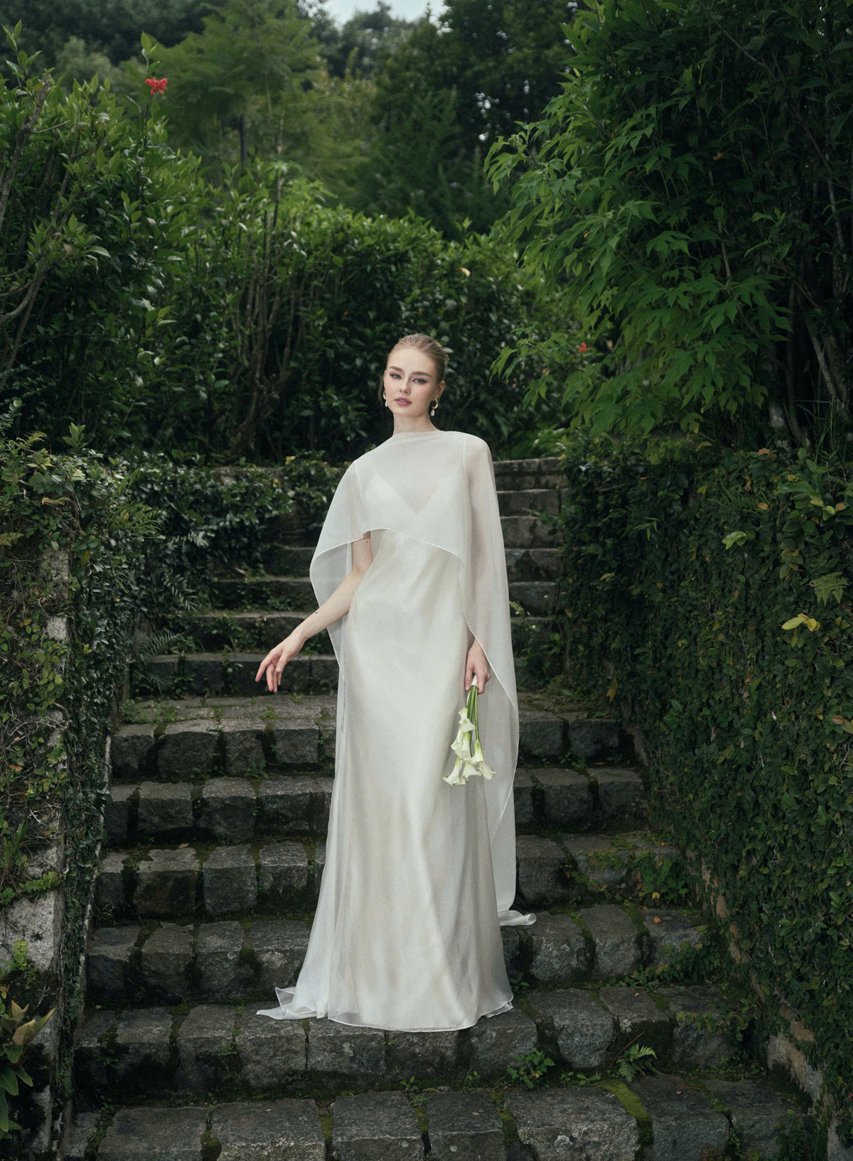 AURORA TWO - LAYER SILK DRESS