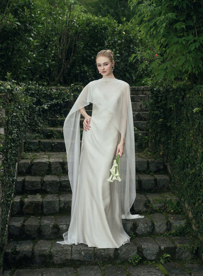 AURORA TWO - LAYER SILK DRESS