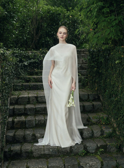 AURORA TWO - LAYER SILK DRESS