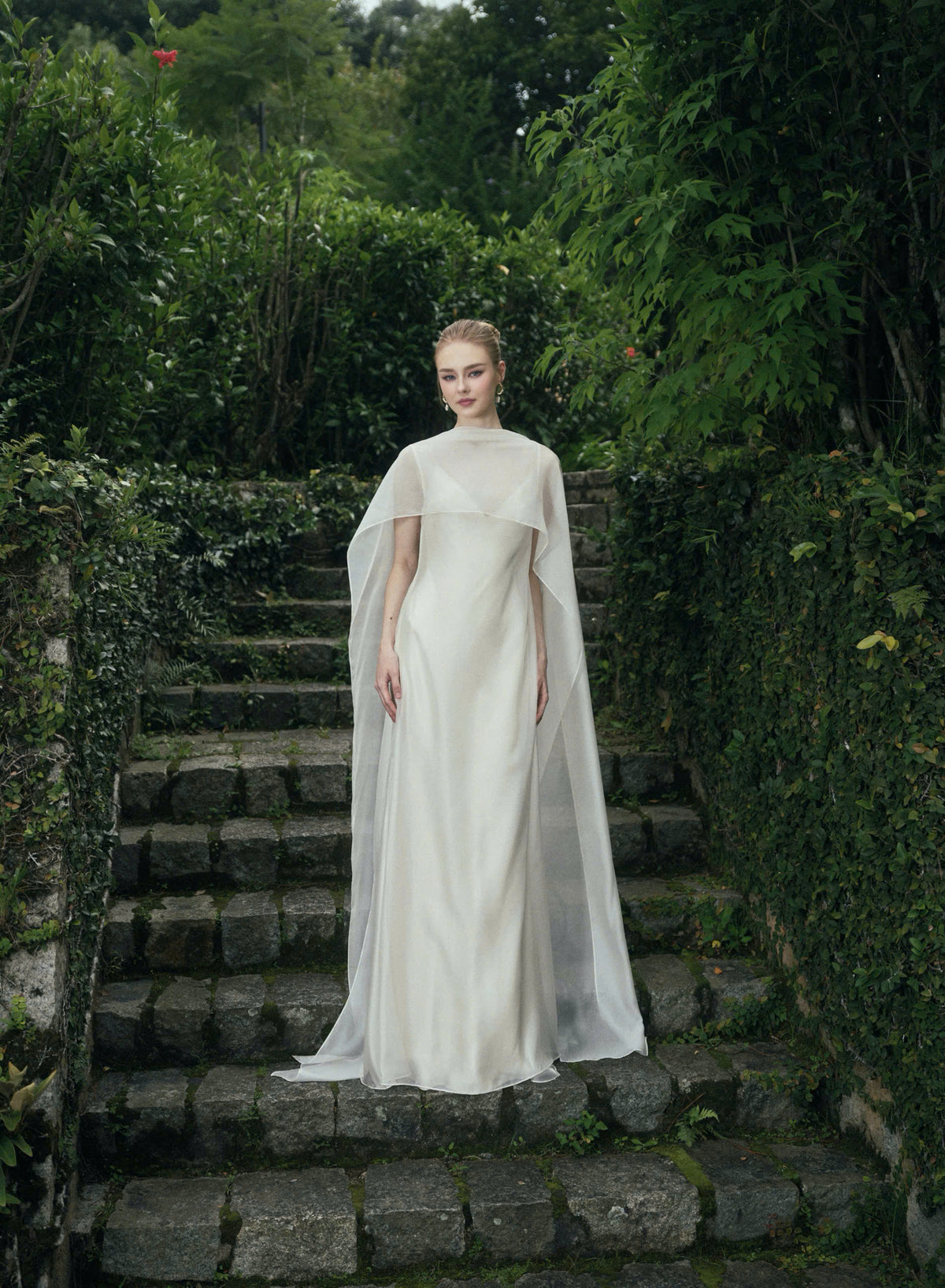 AURORA TWO - LAYER SILK DRESS