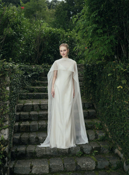 AURORA TWO - LAYER SILK DRESS