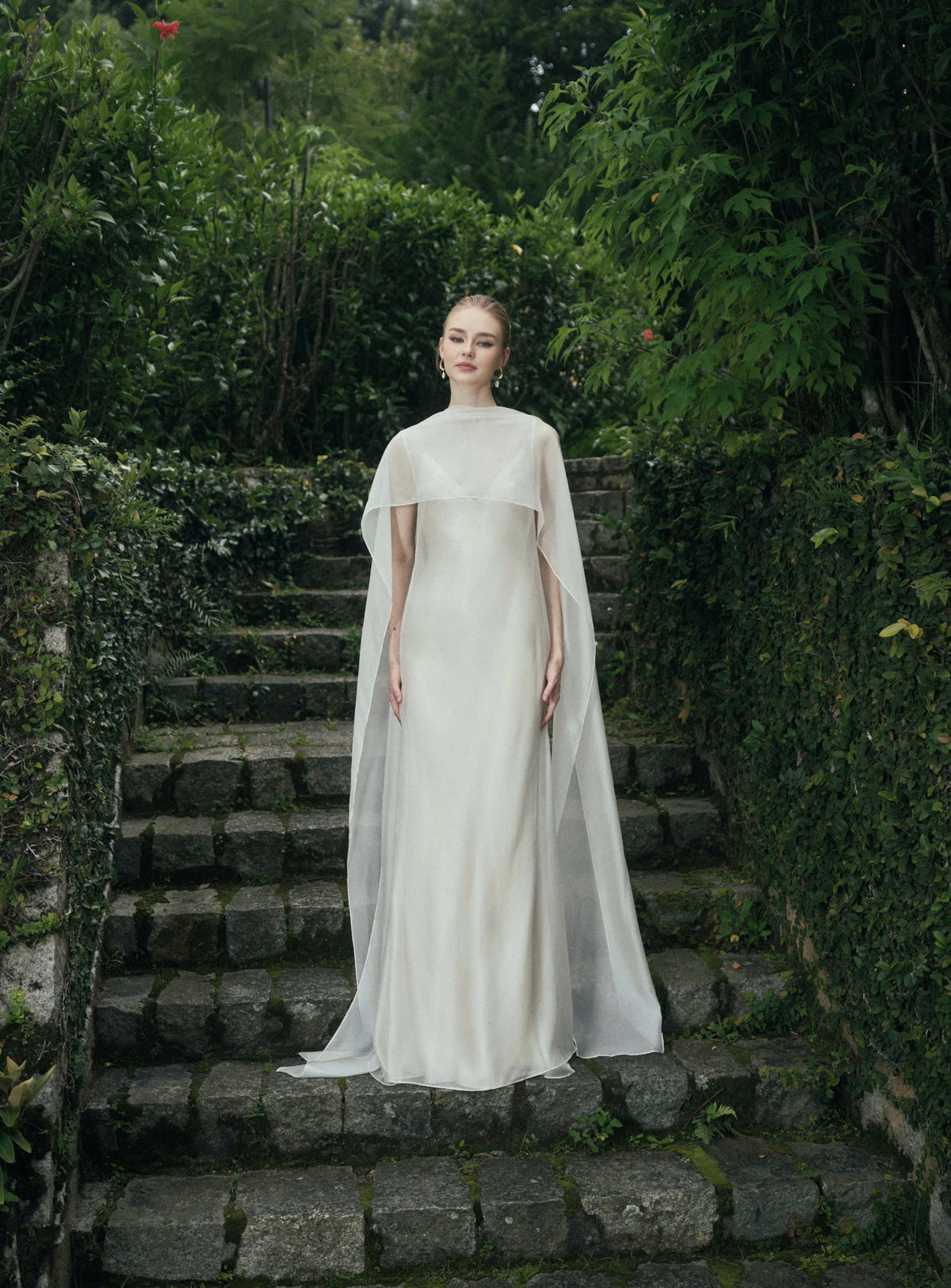 AURORA TWO - LAYER SILK DRESS