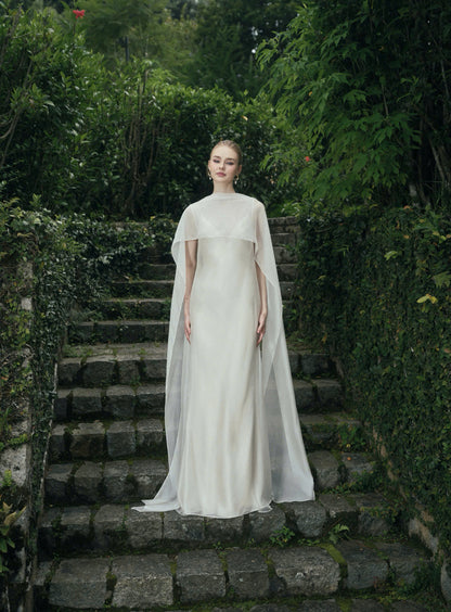 AURORA TWO - LAYER SILK DRESS