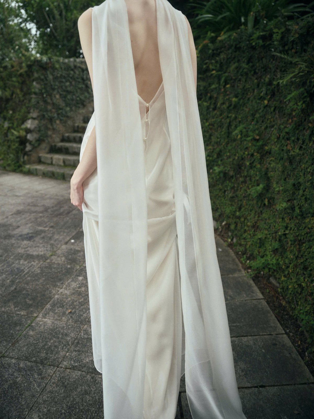 AURORA TWO - LAYER SILK DRESS