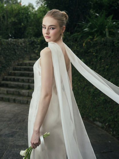 AURORA TWO - LAYER SILK DRESS