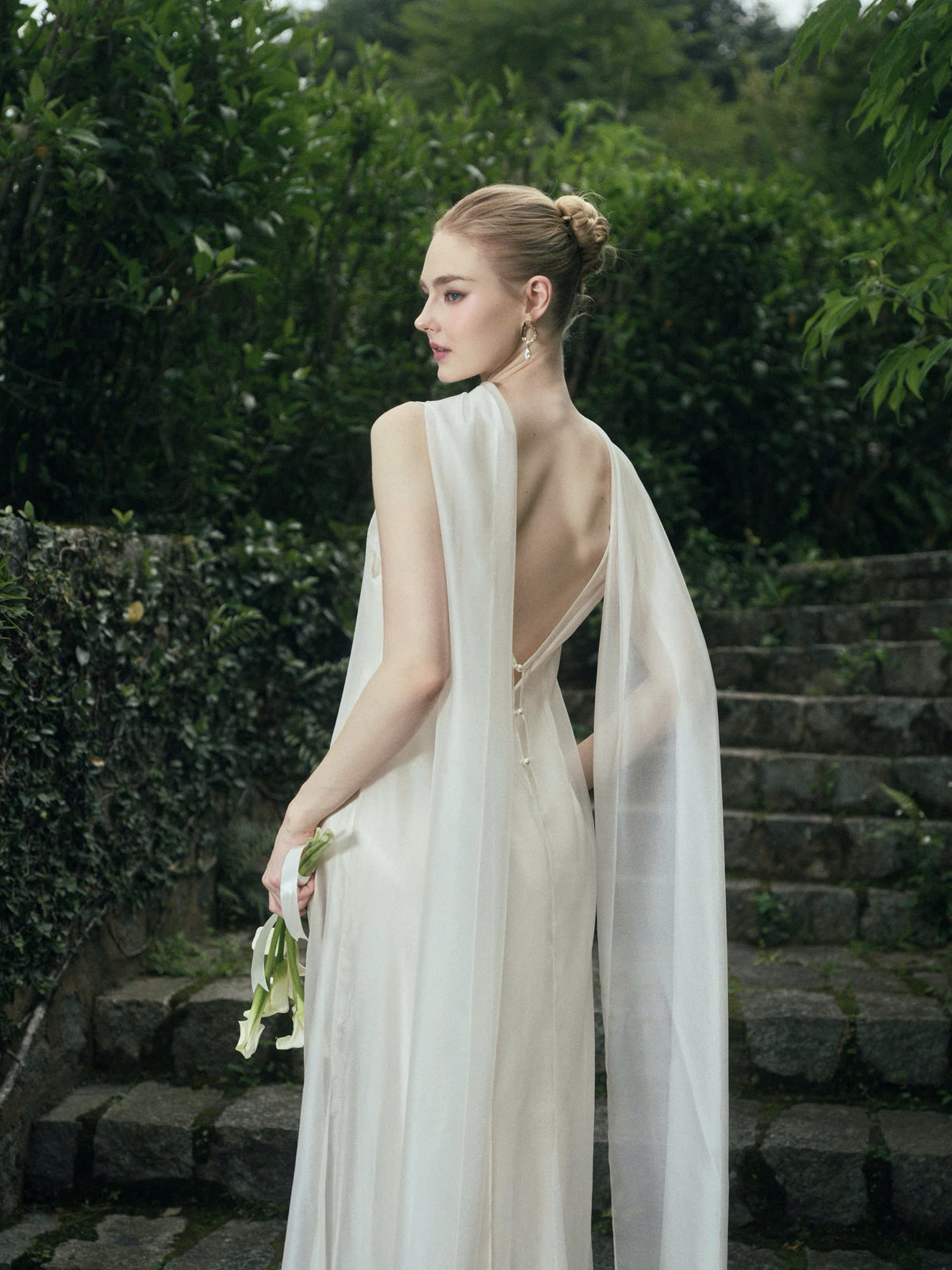 AURORA TWO - LAYER SILK DRESS