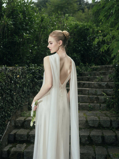 AURORA TWO - LAYER SILK DRESS