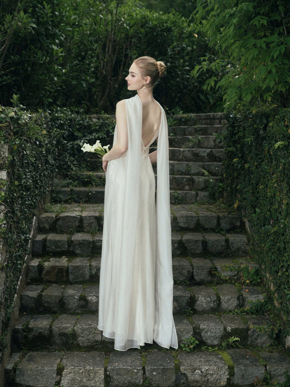 AURORA TWO - LAYER SILK DRESS