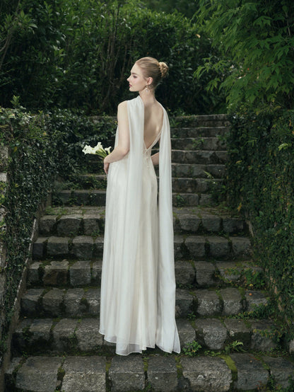 AURORA TWO - LAYER SILK DRESS