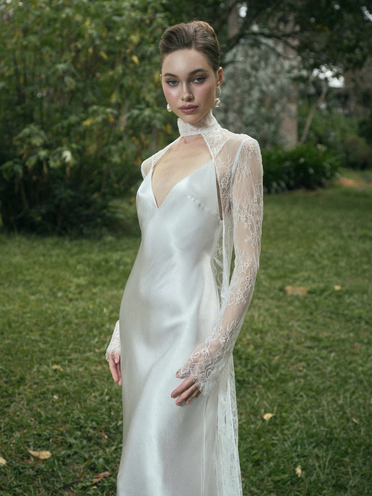 AVALON Two - Layer LACE GOWN