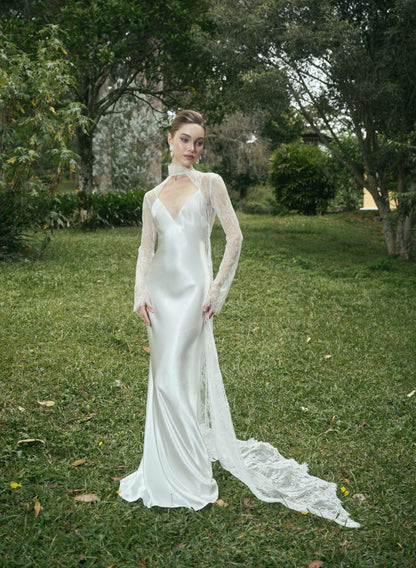AVALON Two - Layer LACE GOWN
