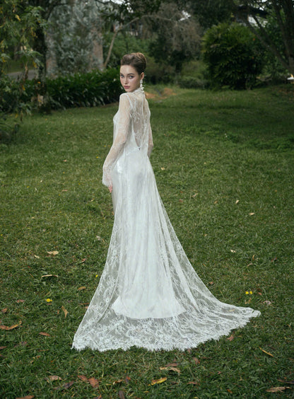 AVALON Two - Layer LACE GOWN