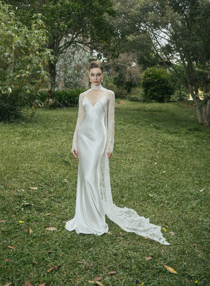 AVALON Two - Layer LACE GOWN