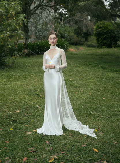 AVALON Two - Layer LACE GOWN