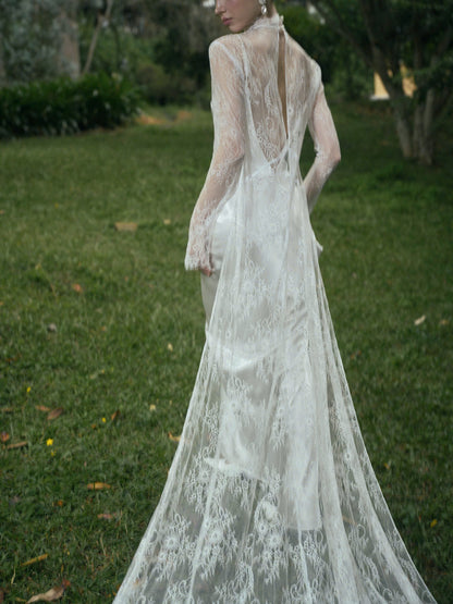 AVALON Two - Layer LACE GOWN