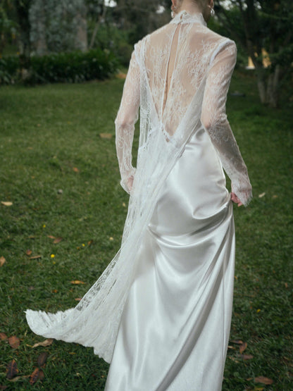 AVALON Two - Layer LACE GOWN