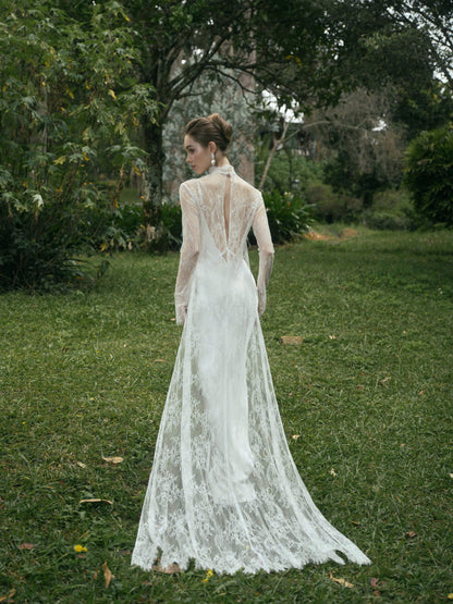AVALON Two - Layer LACE GOWN
