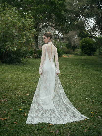 AVALON Two - Layer LACE GOWN