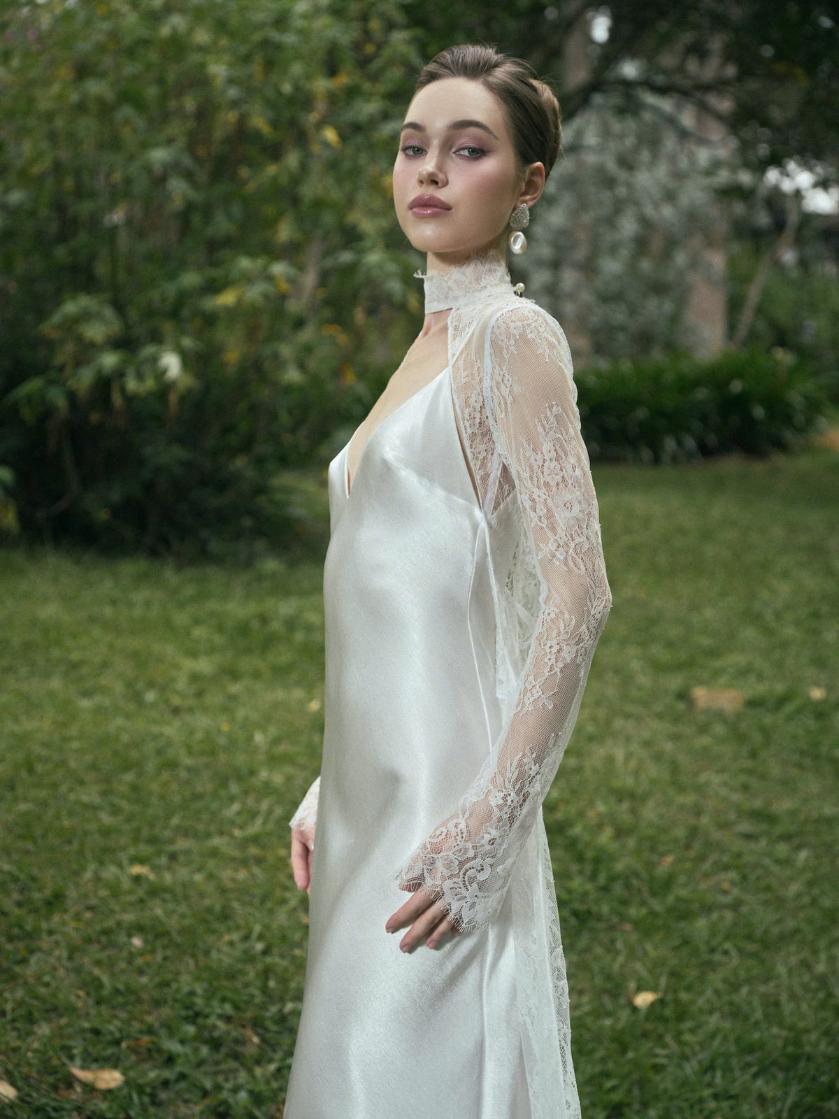 AVALON Two - Layer LACE GOWN