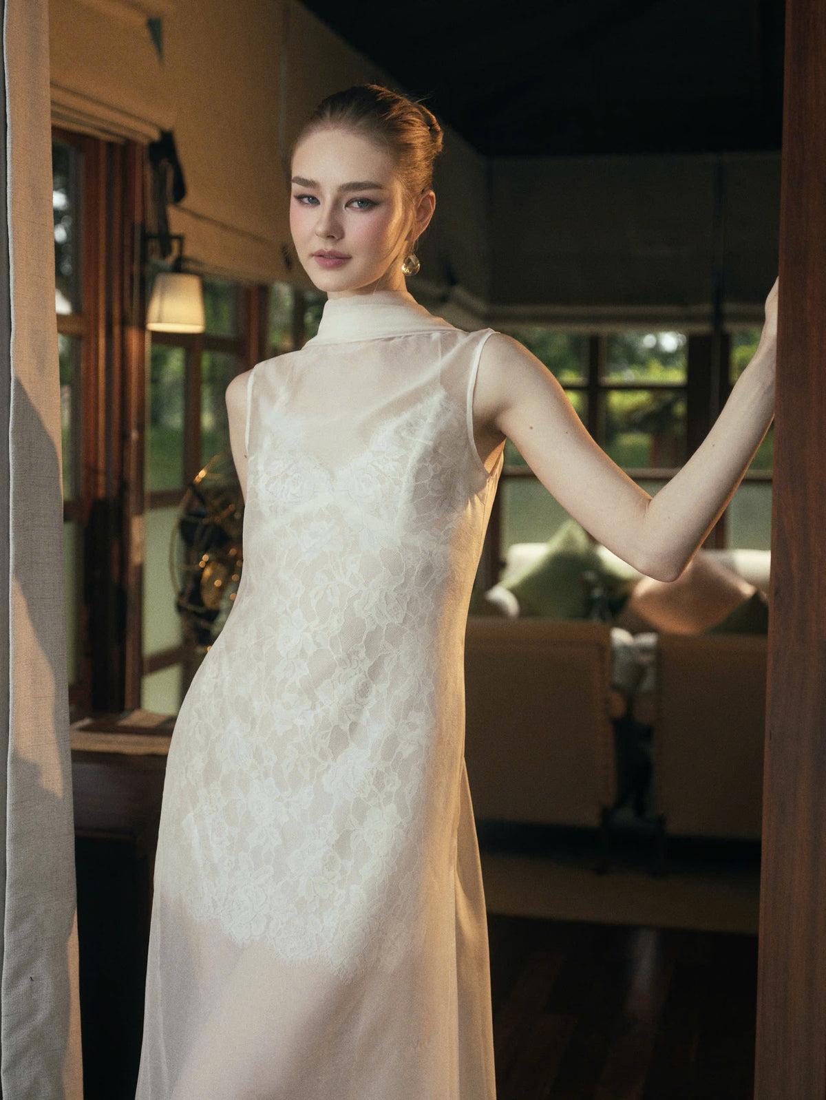 AURORA VOILE TOP & ROSEE MINI LACE DRESS