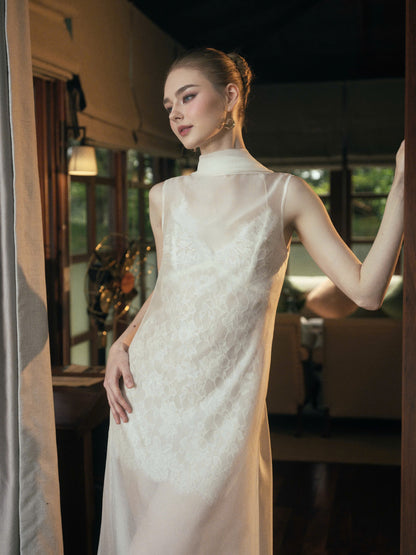 AURORA VOILE TOP & ROSEE MINI LACE DRESS