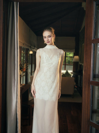AURORA VOILE TOP & ROSEE MINI LACE DRESS