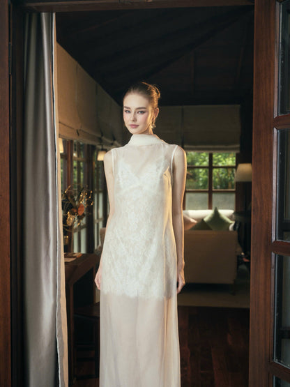 AURORA VOILE TOP & ROSEE MINI LACE DRESS