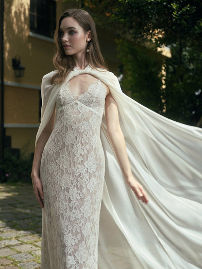 LA ROSEE LACE DRESS & LUNE CLOAK