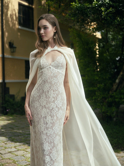 LA ROSEE LACE DRESS & LUNE CLOAK
