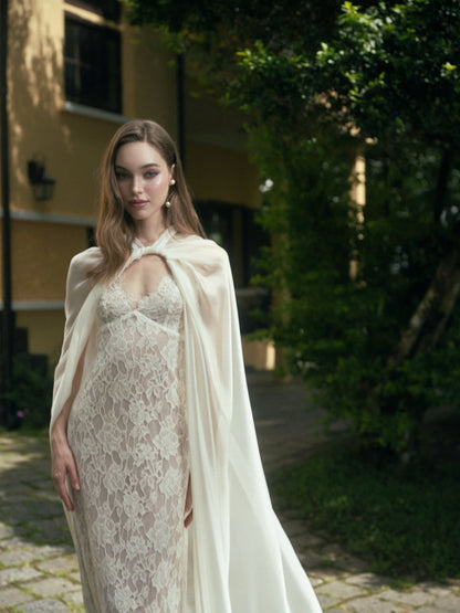 LA ROSEE LACE DRESS & LUNE CLOAK