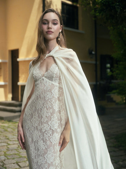 LA ROSEE LACE DRESS & LUNE CLOAK