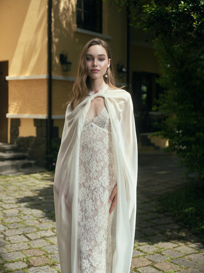 LA ROSEE LACE DRESS & LUNE CLOAK