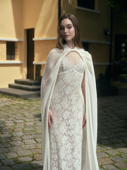 LA ROSEE LACE DRESS & LUNE CLOAK