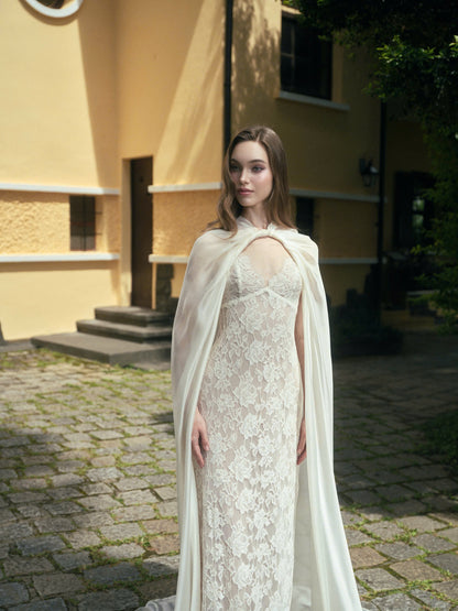 LA ROSEE LACE DRESS & LUNE CLOAK