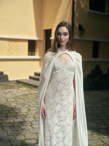 LA ROSEE LACE DRESS & LUNE CLOAK