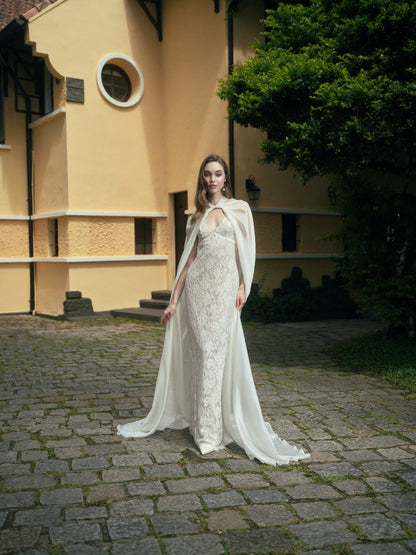 LA ROSEE LACE DRESS & LUNE CLOAK