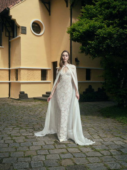 LA ROSEE LACE DRESS & LUNE CLOAK