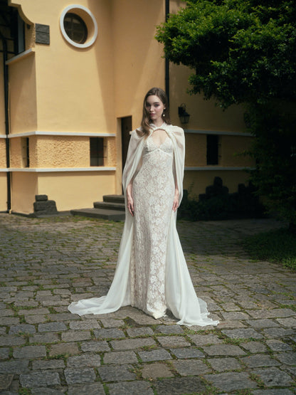 LA ROSEE LACE DRESS & LUNE CLOAK