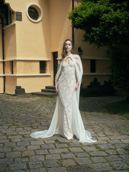 LA ROSEE LACE DRESS & LUNE CLOAK
