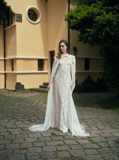 LA ROSEE LACE DRESS & LUNE CLOAK